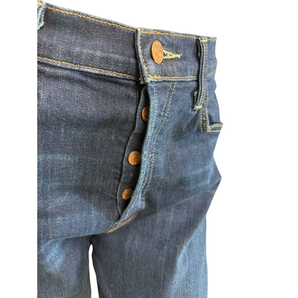 Mother THE RAMBLER ANKLE in Off Limits Dark Wash $258 Button Fly Size 28 - Picture 8 of 13